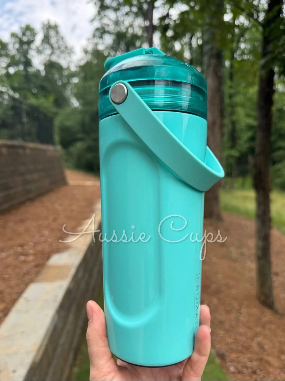Aqua BrüMate Multi Shaker Tumbler — Turquoise light blue color, flawed